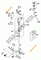 REAR BRAKE MASTER CYLINDER for KTM 620 DUKE-E 37KW 1997