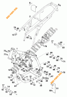 FRAME for KTM 620 DUKE 37KW 1996
