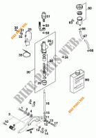 REAR BRAKE MASTER CYLINDER for KTM 620 DUKE 37KW 1996