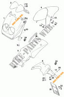 PLASTICS for KTM 620 DUKE 37KW 1994