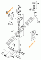REAR BRAKE MASTER CYLINDER for KTM 620 DUKE 37KW 1994
