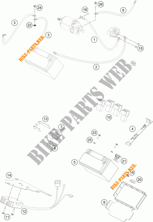 BATTERY for KTM 690 DUKE R ABS 2016