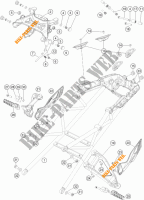 REAR SUB FRAME for KTM 1290 SUPER DUKE GT GREY ABS 2016