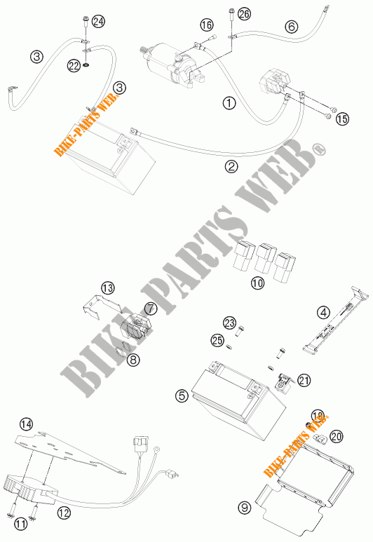 BATTERY for KTM 690 DUKE R ABS 2015
