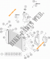 COOLING SYSTEM for KTM 690 DUKE R ABS 2015