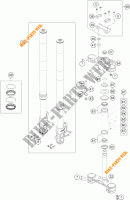 FRONT FORK / TRIPLE CLAMP for KTM 690 DUKE R ABS 2015