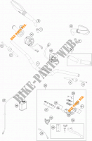 HANDLEBAR / CONTROLS for KTM 690 DUKE ORANGE 2018