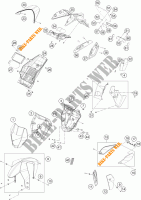 PLASTICS for KTM 690 DUKE ORANGE 2018