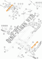 REAR SUB FRAME for KTM 1290 SUPER DUKE GT GREY ABS 2016