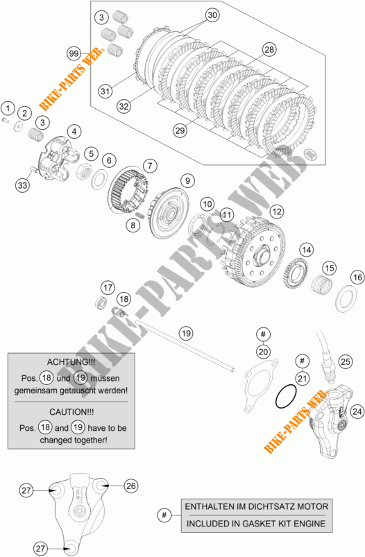 CLUTCH for KTM 690 DUKE ORANGE ABS 2016