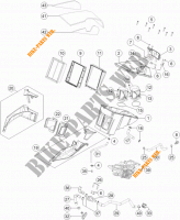 AIR FILTER for KTM 1290 SUPER DUKE GT ORANGE ABS 2016