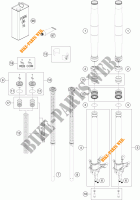 FRONT FORK (PARTS) for KTM 890 ADVENTURE orange 2024