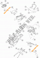 REAR FENDER for KTM 1290 SUPER DUKE GT GREY ABS 2016
