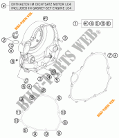 CLUTCH COVER for KTM 690 DUKE WHITE ABS 2014