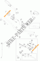 HANDLEBAR / CONTROLS for KTM 690 DUKE WHITE ABS 2014