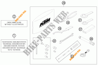 TOOL KIT / MANUALS / OPTIONS for KTM 690 DUKE WHITE ABS 2014