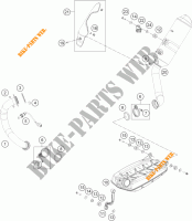 EXHAUST for KTM 690 DUKE WHITE ABS 2013
