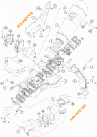 EXHAUST for KTM 1290 SUPER DUKE GT ORANGE ABS 2016