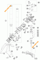FRONT FORK / TRIPLE CLAMP for KTM 690 DUKE ORANGE 2010