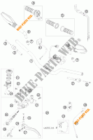 HANDLEBAR / CONTROLS for KTM 690 DUKE ORANGE 2010