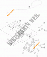 REAR BRAKE CALIPER for KTM 1290 SUPER DUKE GT GREY ABS 2016