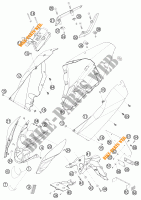 PLASTICS for KTM 690 DUKE ORANGE 2009