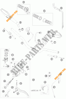 HANDLEBAR / CONTROLS for KTM 690 DUKE WHITE 2009