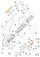 PLASTICS for KTM 690 DUKE WHITE 2009