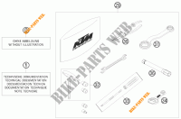 TOOL KIT / MANUALS / OPTIONS for KTM 690 DUKE WHITE 2009