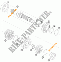 GEARBOX MAIN SHAFT for KTM 690 DUKE BLACK 2009