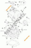 CYLINDER HEAD  for KTM 690 DUKE ORANGE 2008