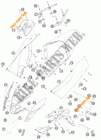 PLASTICS for KTM 690 DUKE ORANGE 2008