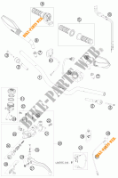 HANDLEBAR / CONTROLS for KTM 690 DUKE WHITE 2008