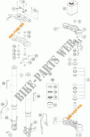 FRONT FORK / TRIPLE CLAMP for KTM 390 DUKE WHITE 2018