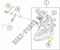 REAR BRAKE CALIPER for KTM 390 DUKE WHITE 2018