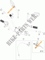 HANDLEBAR / CONTROLS for KTM 390 DUKE ORANGE 2018