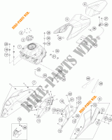 TANK / SEAT for KTM 390 DUKE WHITE 2018