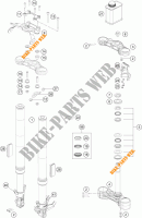 FRONT FORK / TRIPLE CLAMP for KTM 390 DUKE ORANGE 2018