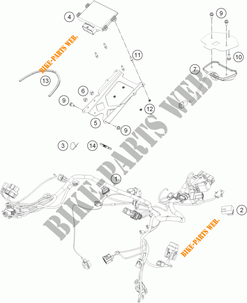 WIRING HARNESS for KTM RC 250 R 2014