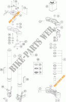 FRONT FORK / TRIPLE CLAMP for KTM 390 DUKE WHITE 2018