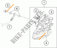 REAR BRAKE CALIPER for KTM 390 DUKE ORANGE 2018