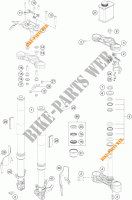 FRONT FORK / TRIPLE CLAMP for KTM 390 DUKE ORANGE 2018