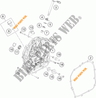 CLUTCH COVER for KTM 390 DUKE WHITE 2018