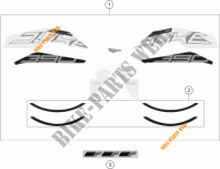STICKERS for KTM 390 DUKE WHITE 2018