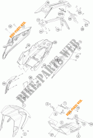 PLASTICS for KTM 390 DUKE ORANGE 2018