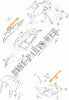 PLASTICS for KTM 390 DUKE WHITE 2018