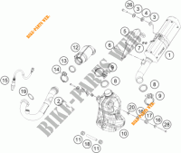 EXHAUST for KTM 390 DUKE WHITE 2018