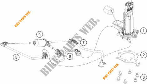 FUEL PUMP for KTM 390 DUKE WHITE 2017