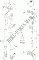 FRONT FORK / TRIPLE CLAMP for KTM 390 DUKE WHITE 2017
