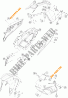 PLASTICS for KTM 390 DUKE WHITE 2017